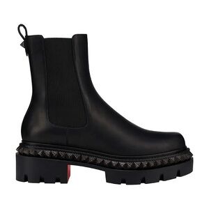 Christian Louboutin St Emilia Pyraclou Leather Studded Chelsea Boots